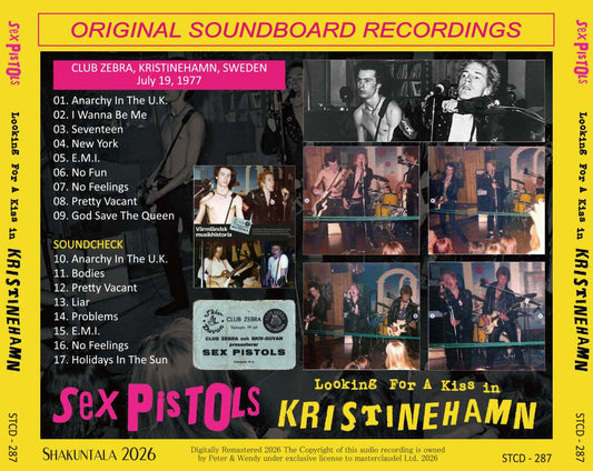 SEX PISTOLS / 1977 LOOKING FOR A KISS IN KRISTINEHAMN (1CD)