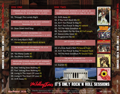 THE ROLLING STONES / IT'S ONLY ROCK 'N ROLL SESSIONS (2CD)