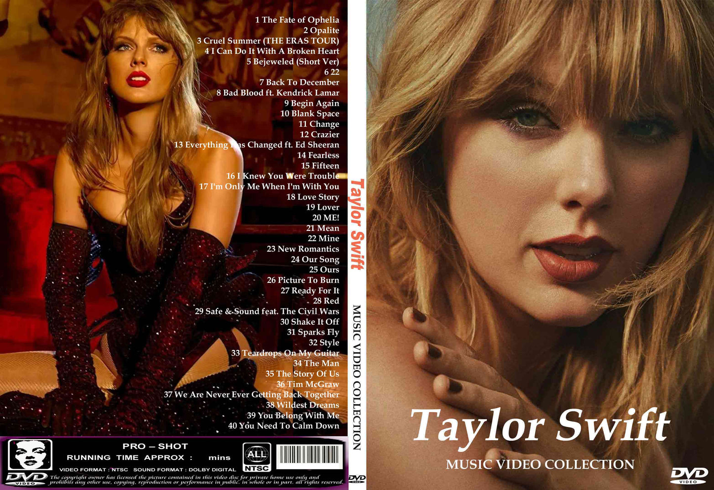 Taylor Swift / Music Video Collection 2026 (1DVD)