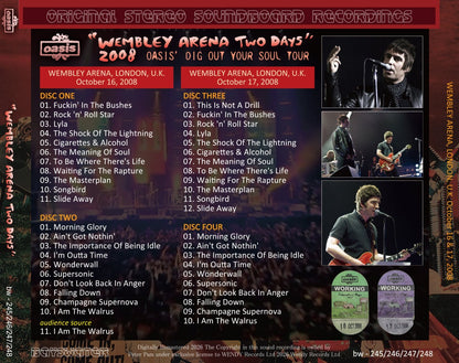 OASIS / 2008 WEMBLEY ARENA TWO DAYS (4CD)