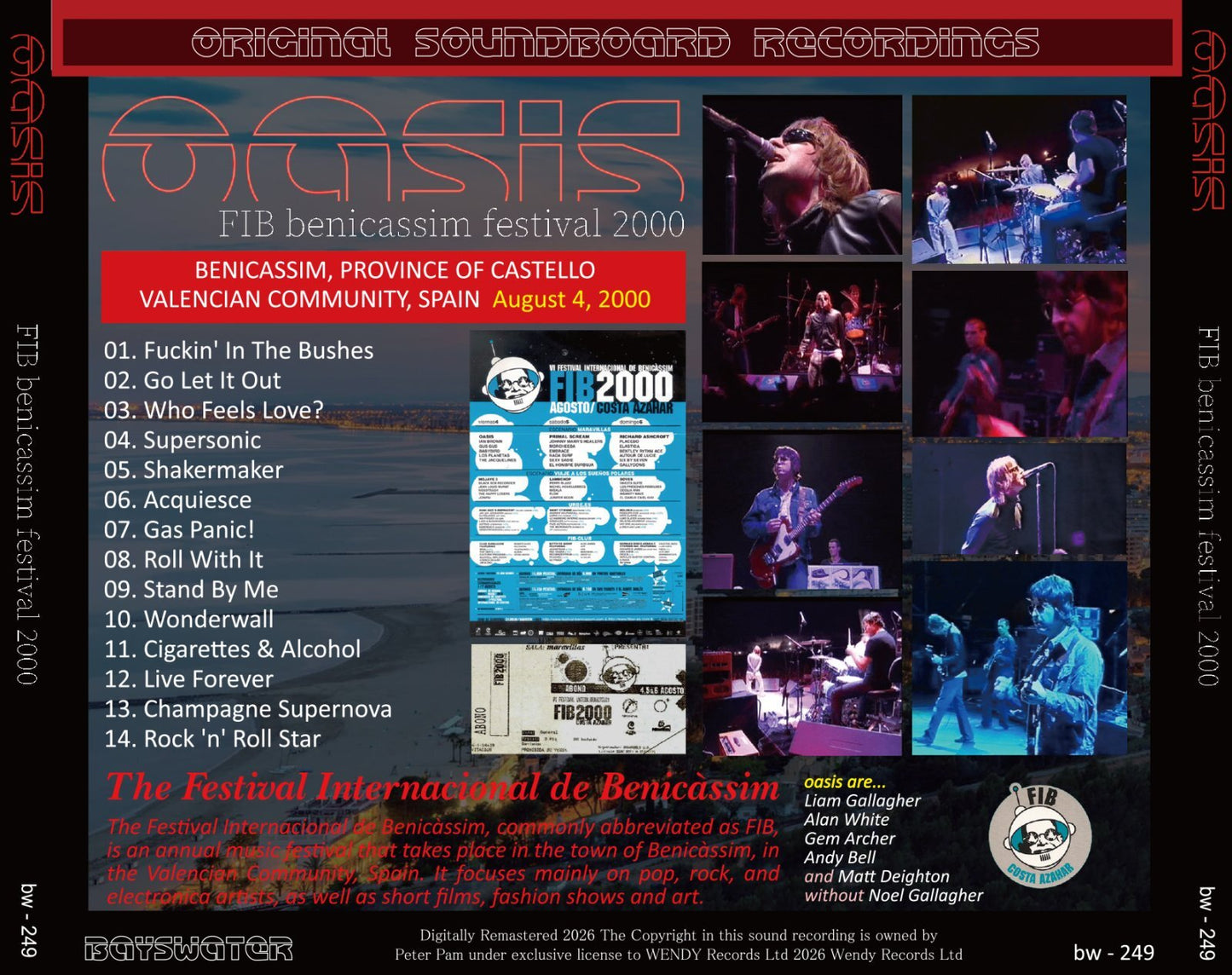 OASIS / 2000 FIB BENICASSIM FESTIVAL (1CD)