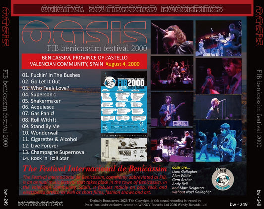 OASIS / 2000 FIB BENICASSIM FESTIVAL (1CD)
