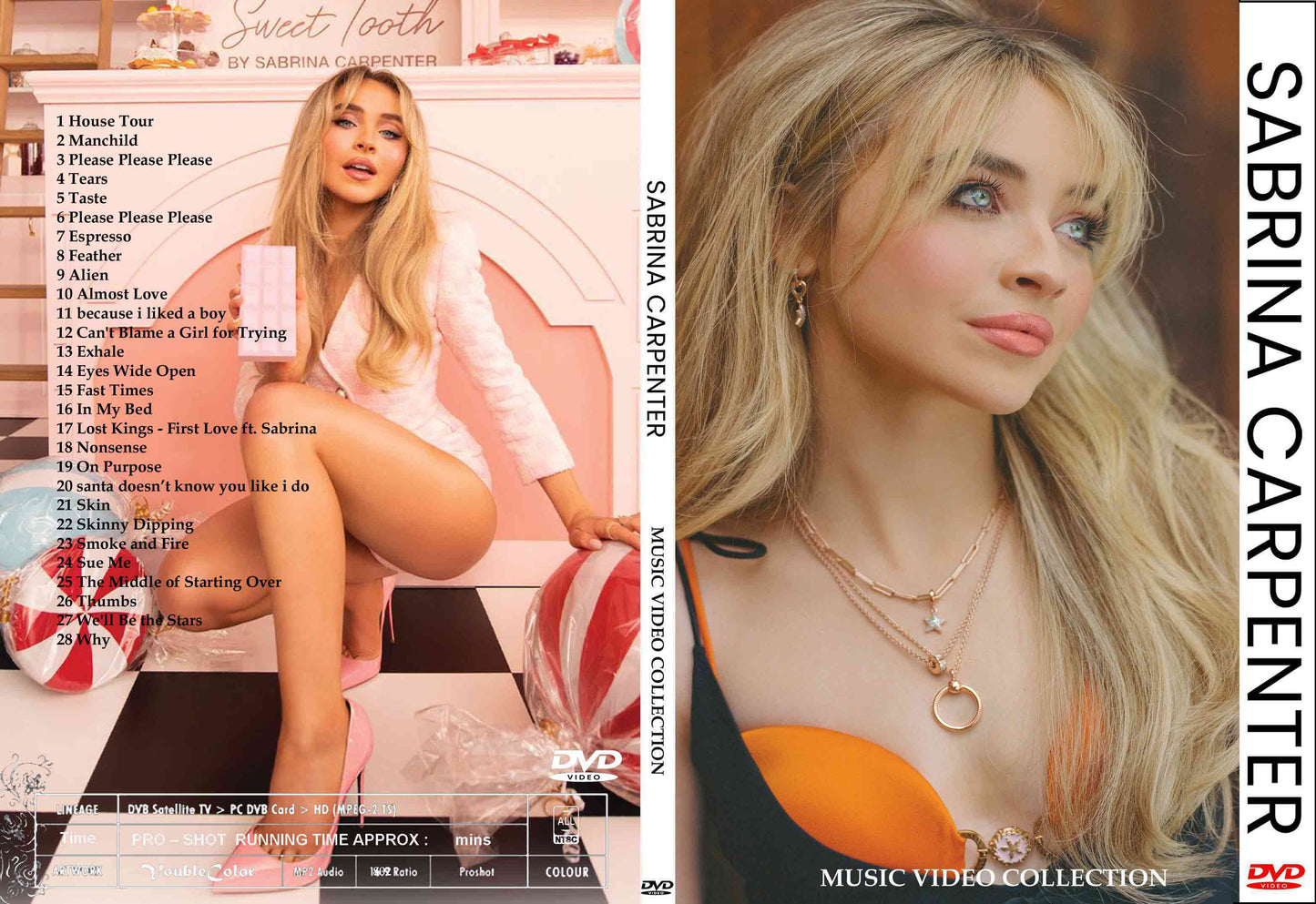 Sabrina Carpenter / Music Video Collection Labelless white discs (1DVDR)