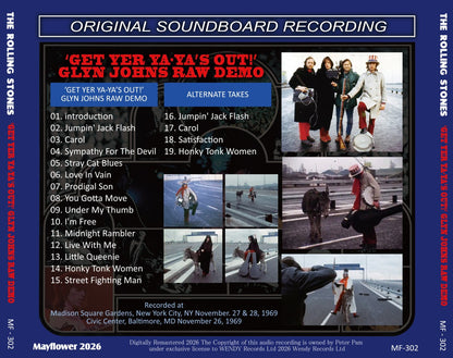 THE ROLLING STONES / ‘GET YER YA-YA’S OUT!’ GLYN JOHNS RAW DEMO (1CD)