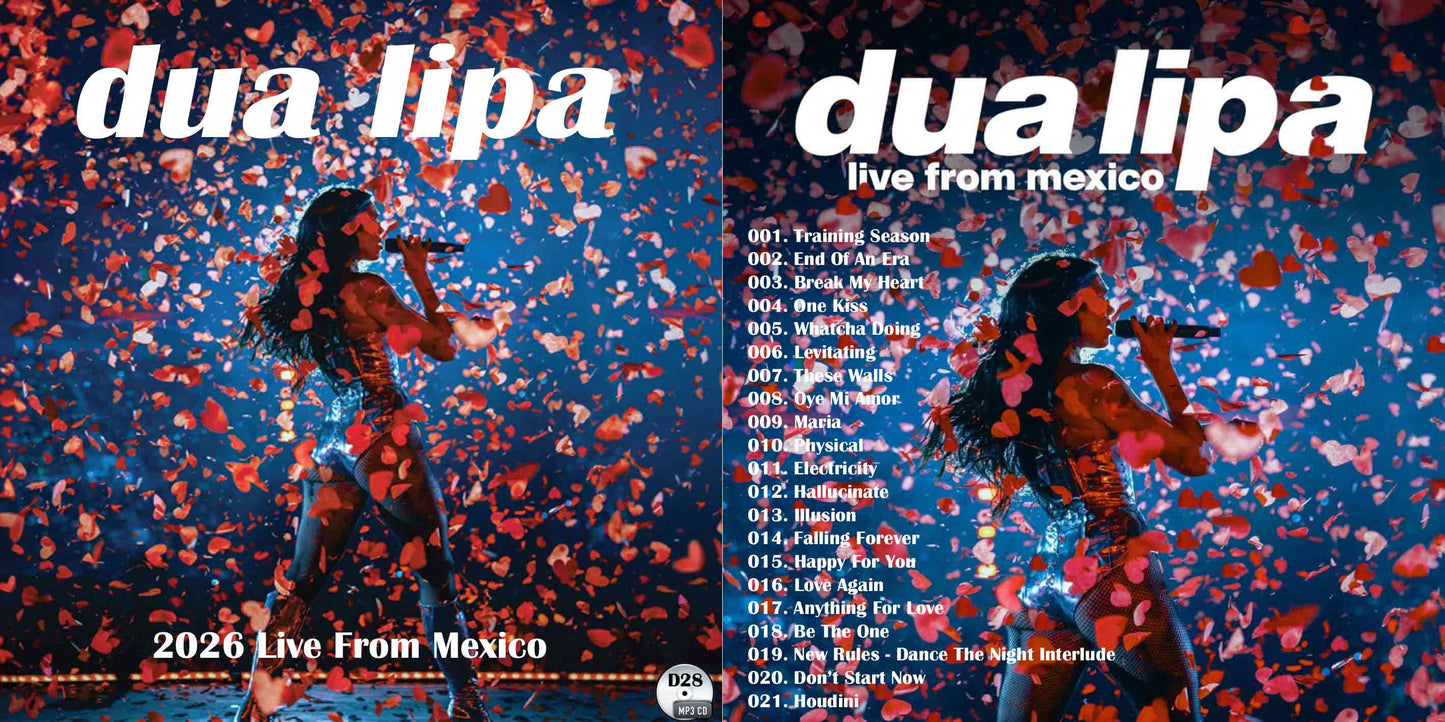 Dua Lipa / 2026 Live From Mexico Labelless white discs (1CDR)