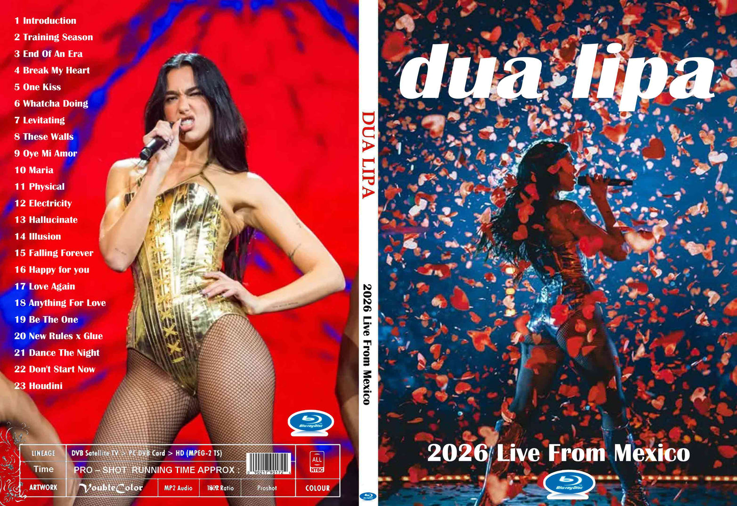 Dua Lipa / 2026 Live From Mexico Labelless white discs (1BDR)