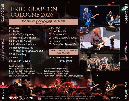 ERIC CLAPTON / 2026 COLOGNE (2CD)