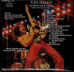 VAN HALEN / BLITZ OVER TOKYO 2.ª EDICIÓN [Mr. Peach] (1 CD)