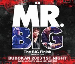 MR.BIG / BUDOKAN 2023 1ST NIGHT (2CDR+1DVDR)