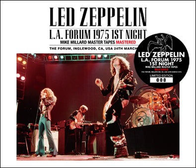 LED ZEPPELIN / L.A.FORUM 1975 1ST NIGHT MIKE MILLARD MASTER TAPES MASTERED (3CD)