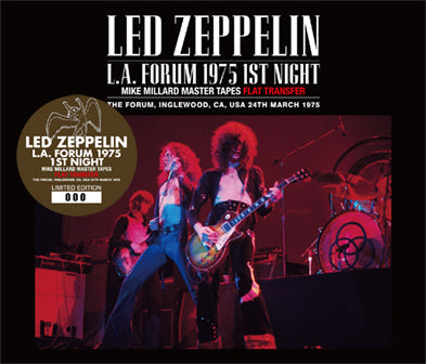 LED ZEPPELIN / L.A.FORUM 1975 1ST NIGHT MIKE MILLARD MASTER TAPES FLAT TRANSFER (3CD)