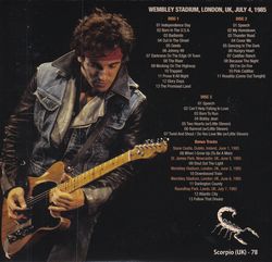 BRUCE SPRINGSTEEN & THE E STREET BAND / 4TH OF JULY Paper jacket (3CD)