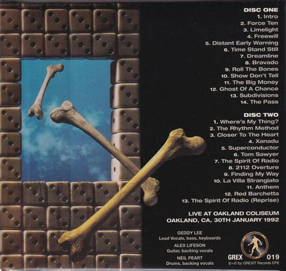 RUSH / ROLL THE BONES TOUR Copertina cartacea (2CD)