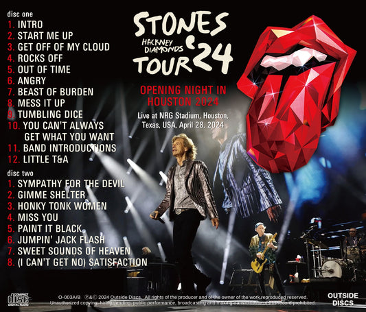 THE ROLLING STONES / OPENING NIGHT IN HOUSTON 2024 (2CD)