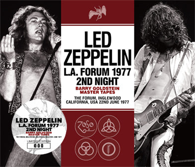 LED ZEPPELIN / L.A. FORUM 1977 2ND NIGHT BARRY GOLDSTEIN MASTER TAPES (3CD+3CDR)