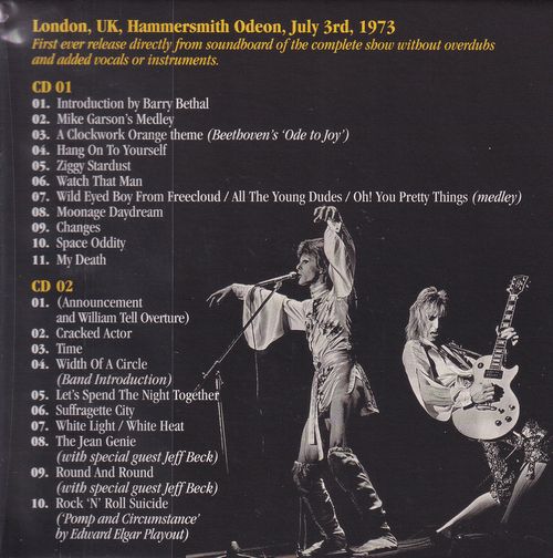 DAVID BOWIE / EL ÚLTIMO ESPECTÁCULO QUE HARÉMOS, FUNDA CON SOBRECUBIERTA (2 CD)