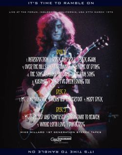LED ZEPPELIN / IT'S TIME TO RAMBLE ON LAST NIGHT IN THE FORUM 1975 (3CD)