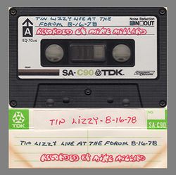 THIN LIZZY / L.A. FORUM 1978 MIKE MILLARD ORIGINAL MASTER TAPE (1CDR)