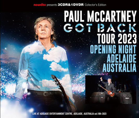 PAUL McCARTNEY / GOT BACK TOUR 2023 OPENING NIGHT ADELAIDE AUSTRALIA (3CDR+1DVDR)