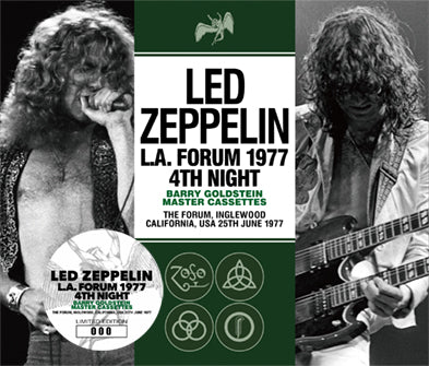 LED ZEPPELIN / L.A. FORUM 1977 4TH NIGHT BARRY GOLDSTEIN MASTER CASSETTES (3CD)