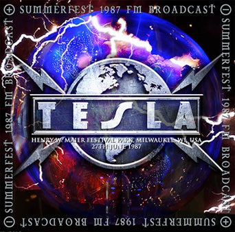 TESLA / SUMMERFEST 1987 Transmisión FM SONIDO ESTÉREO (1 CDR)
