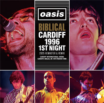 OASIS / CARDIFF BÍBLICO 1996 1.ª NOCHE 2025 REMASTERIZACIÓN Y REMIX SOUNDBOARD (2 CD)