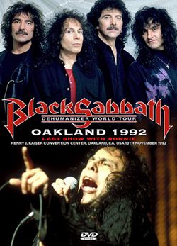 BLACK SABBATH / OAKLAND 1992 LAST SHOW WITH RONNIE (1DVDR)