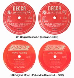 BLUESBREAKERS con ERIC CLAPTON / BLUES BREAKERS CON ERIC CLAPTON EDICIÓN ORIGINAL DE LP MONO PARA REINO UNIDO Y EE. UU. (2 CD)