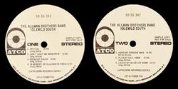 ALLMAN BROTHERS BAND / IDLEWILD SOUTH US ORIGINAL GENUINE FIRST PRESSING PROMO COPY EDITION PRESSWELL PRESSING & MAT A/B (1CD)