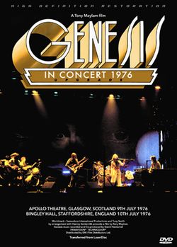 GENESIS / IN CONCERT 1976 UPGRADE PRO SHOT (1DVDR)