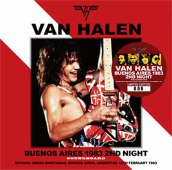 VAN HALEN / BUENOS AIRES 1983 2ND NIGHT SOUNDBOARD (2CD)