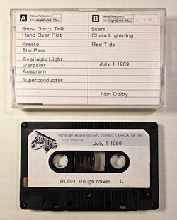 RUSH / PRESTO ROUGH MIXES SOUNDBOARD (1CD)