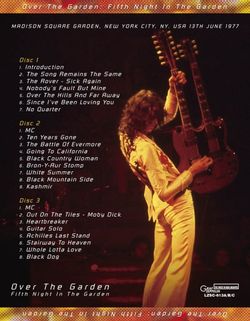 LED ZEPPELIN / OVER THE GARDEN: FIFTH NIGHT IN THE GARDEN (3CD)