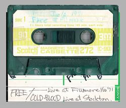 FREE / SANTA MONICA 1971 FM & FILLMORE WEST 1971 ORIGINAL CASSETTE MASTER SOUNDBOARD (2CDR)