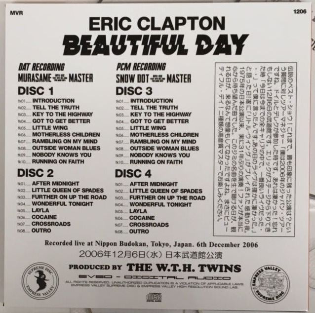 Eric Clapton Starsign 2006 CD 12 Discs 48 Tracks Empress Valley