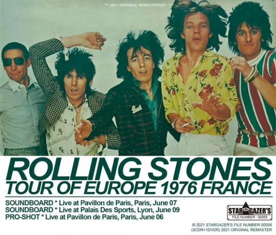 THE ROLLING STONES / LIVE IN FRANCE 1976 (3CDR+1DVDR)