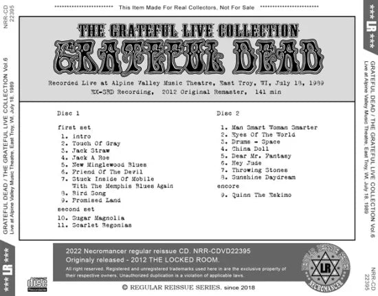 GRATEFUL DEAD / THE GRATEFUL LIVE COLLECTION Vol.6 (2CDR)