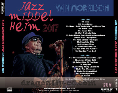 VAN MORRISON / JAZZ MIDDELHEIM 2017 SOUNDBOARD (2CDR)