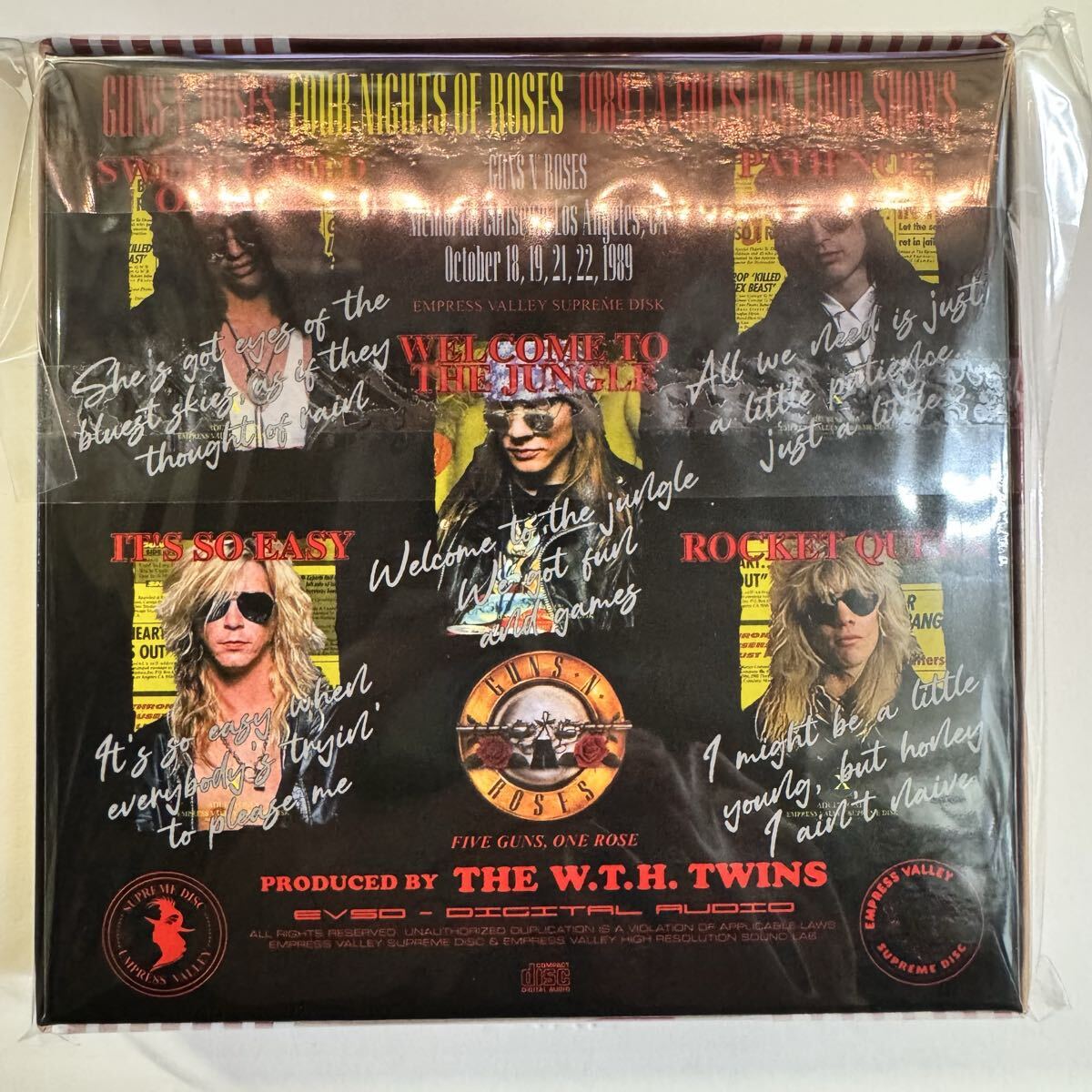 GUNS N’ ROSES / FOUR NIGHTS OF ROSES 1989 LA coliseum 4 shows (6CD BOX)