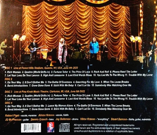 ROBERT PLANT & ALISON KRAUSS / FINALLY BACK ON THE ROAD TOGETHER (4CDR)