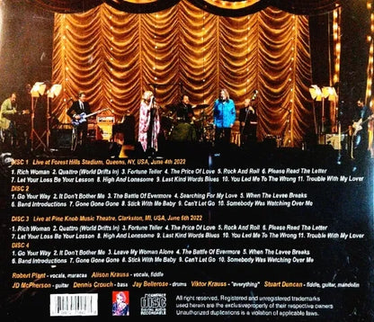 ROBERT PLANT & ALISON KRAUSS / FINALLY BACK ON THE ROAD TOGETHER (4CDR)