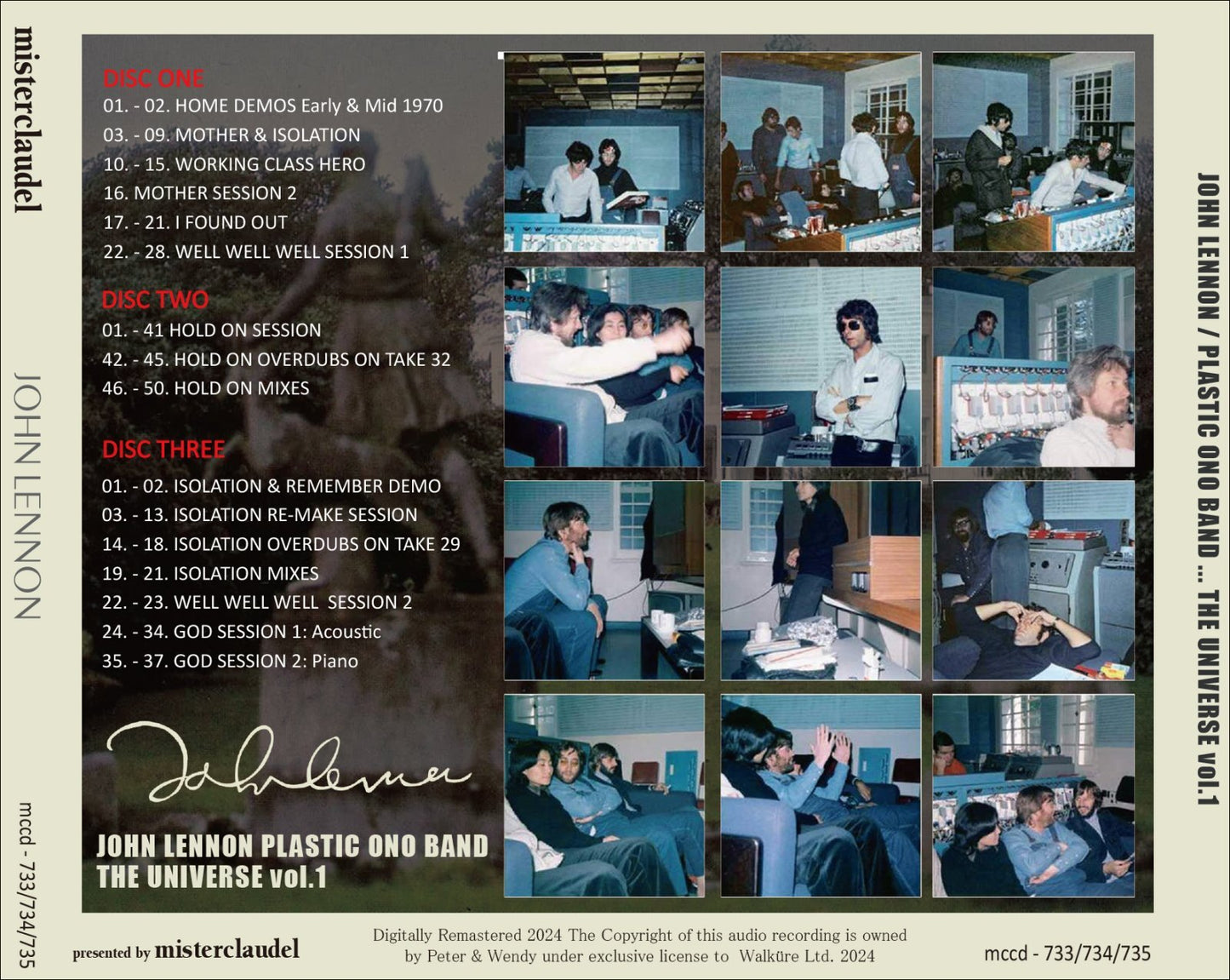 JOHN LENNON PLASTIC ONO BAND / THE UNIVERSE VOL.1 (5CD)