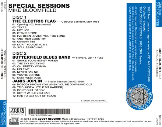 MIKE BLOOMFIELD / SPECIAL SESSIONS (2CDR)
