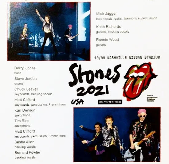 THE ROLLING STONES / NASHVILLE 2021 (2CDR)