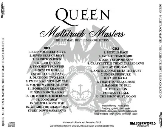 QUEEN / MULTITRACK MASTERS THE ULTIMATE BEST REMIX COLLECTION (2CD)