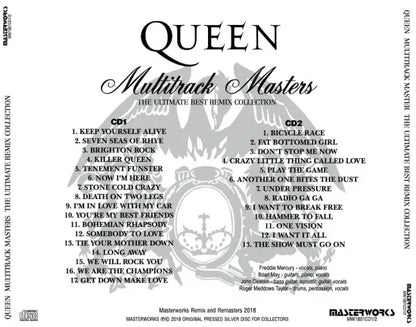 QUEEN / MULTITRACK MASTERS THE ULTIMATE BEST REMIX COLLECTION (2CD)