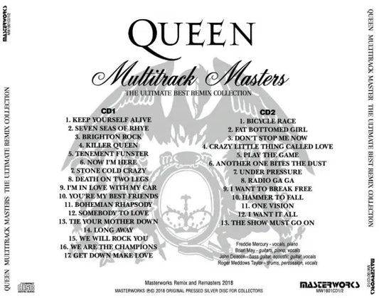 QUEEN / MULTITRACK MASTERS THE ULTIMATE BEST REMIX COLLECTION (2CD)