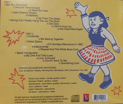 RICKIE LEE JONES / Pop Pop at Guthrie Theatre 1991 STEREO SOUNDBOARD (2CDR)