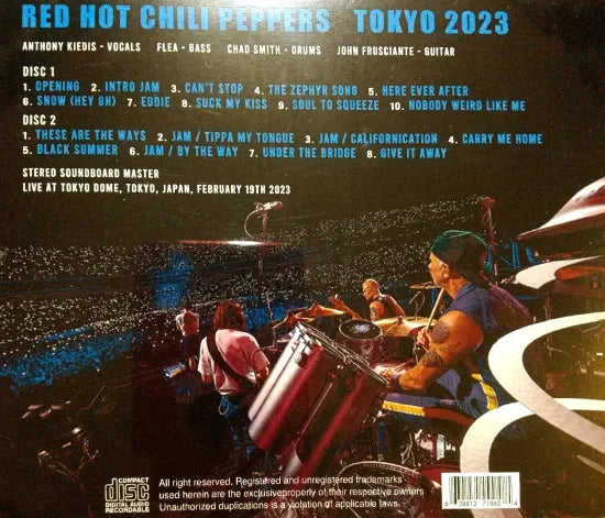 RED HOT CHILI PEPPERS / TOKYO DOME 2023 STEREO SOUNDBOARD (2CDR )