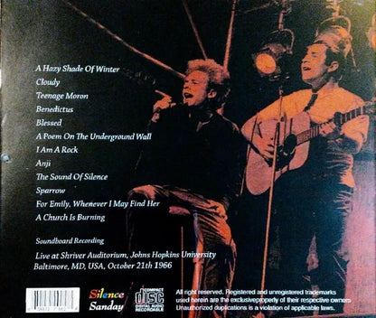 Simon and Garfunkel / Baltimore 1966 SOUNDBOARD (1CDR)